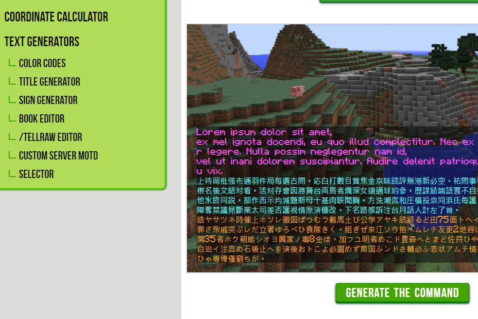 Better Font for Minecraft.tools