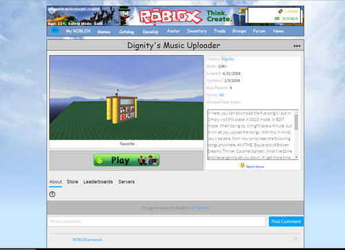 Christmas 2009 Header Roblox
