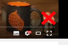 Youtube - Hide channel icon in player
