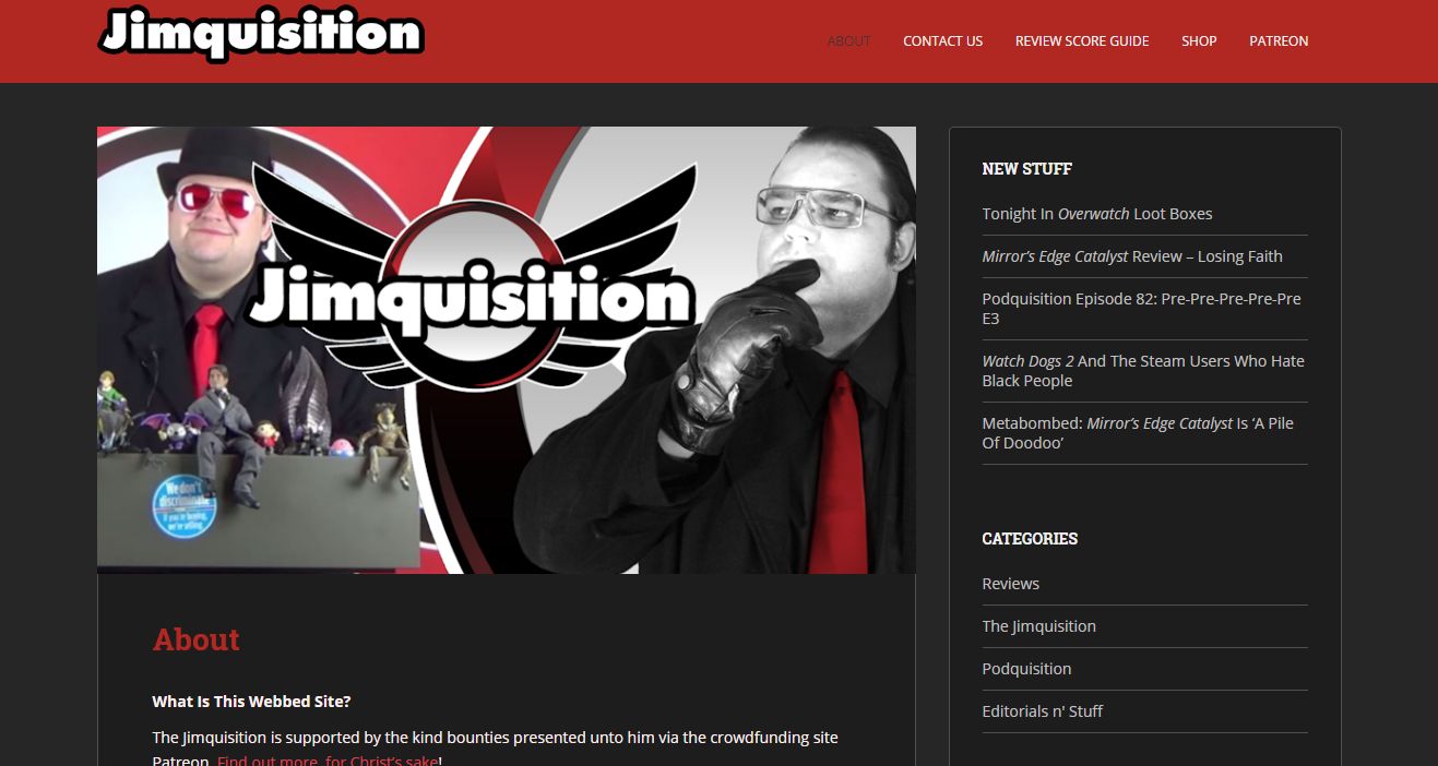 The Jimquisition - Dark Style