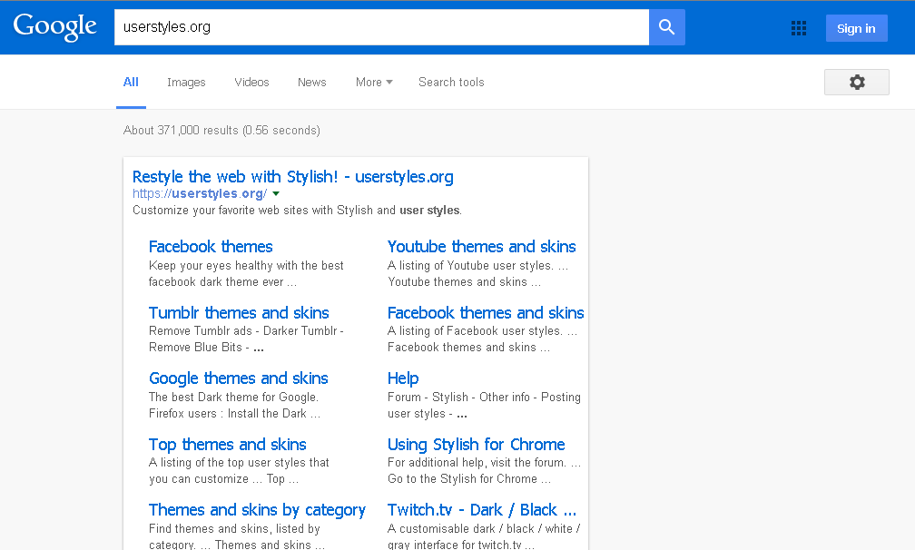 Blue and White Google