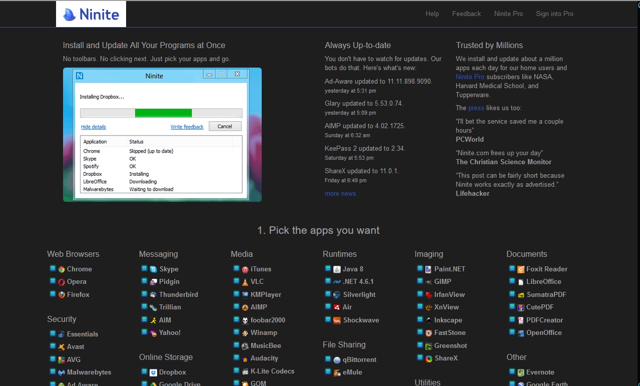 NINITE | DARK THEME
