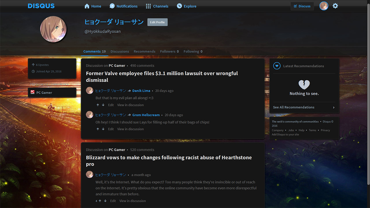 Dark Disqus