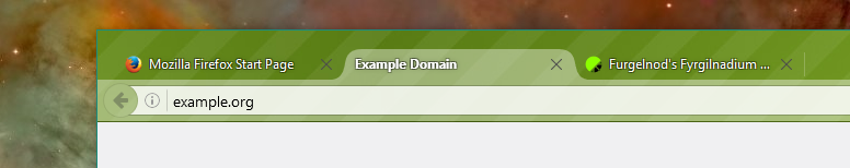 Firefox UI - Bold Active Tab