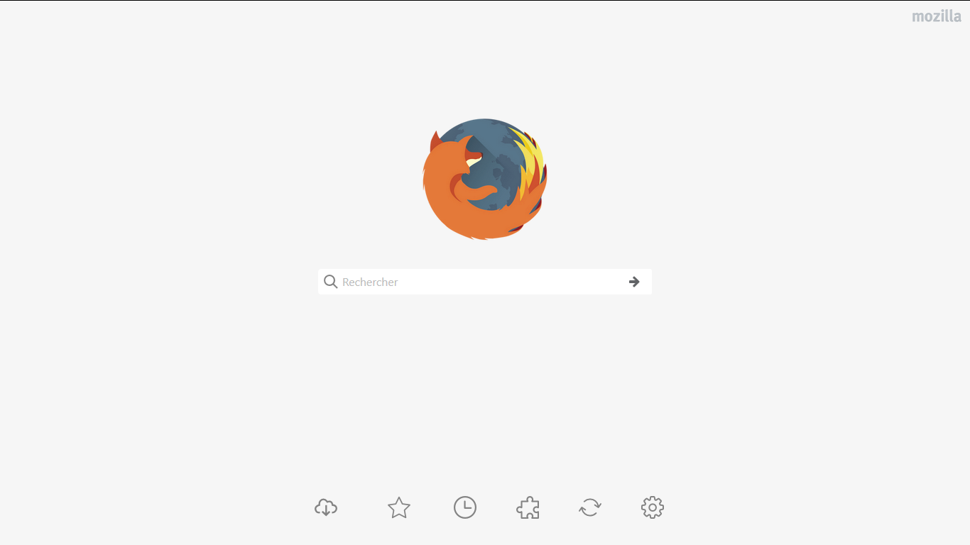 Light Material Firefox About:Home (FF57+ outdated)