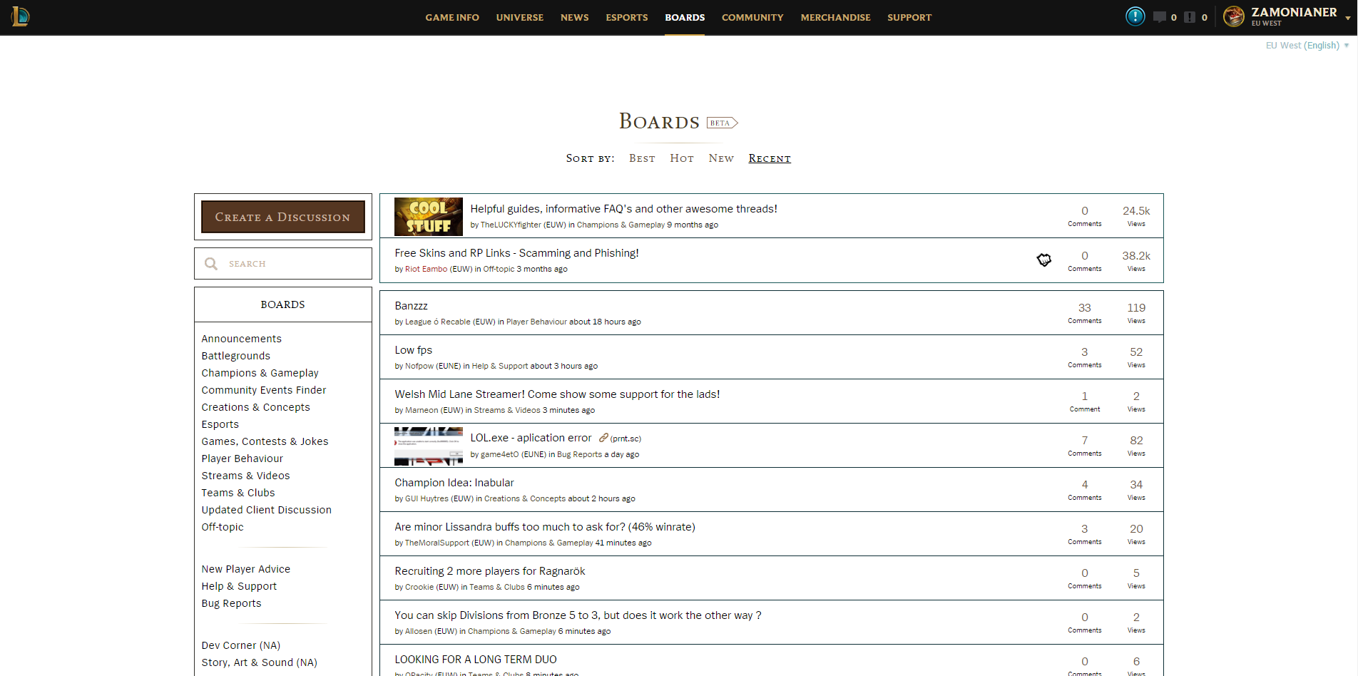 White League of Legends Forum