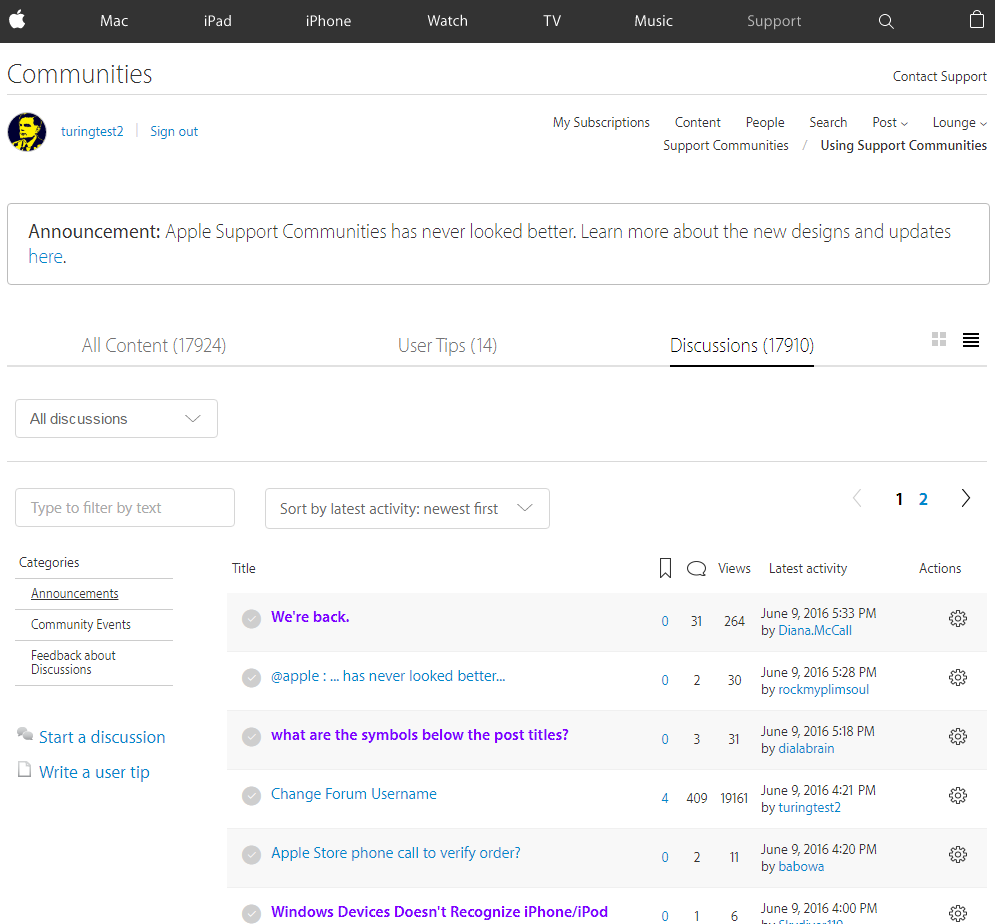 Apple Support Communities - Minimal