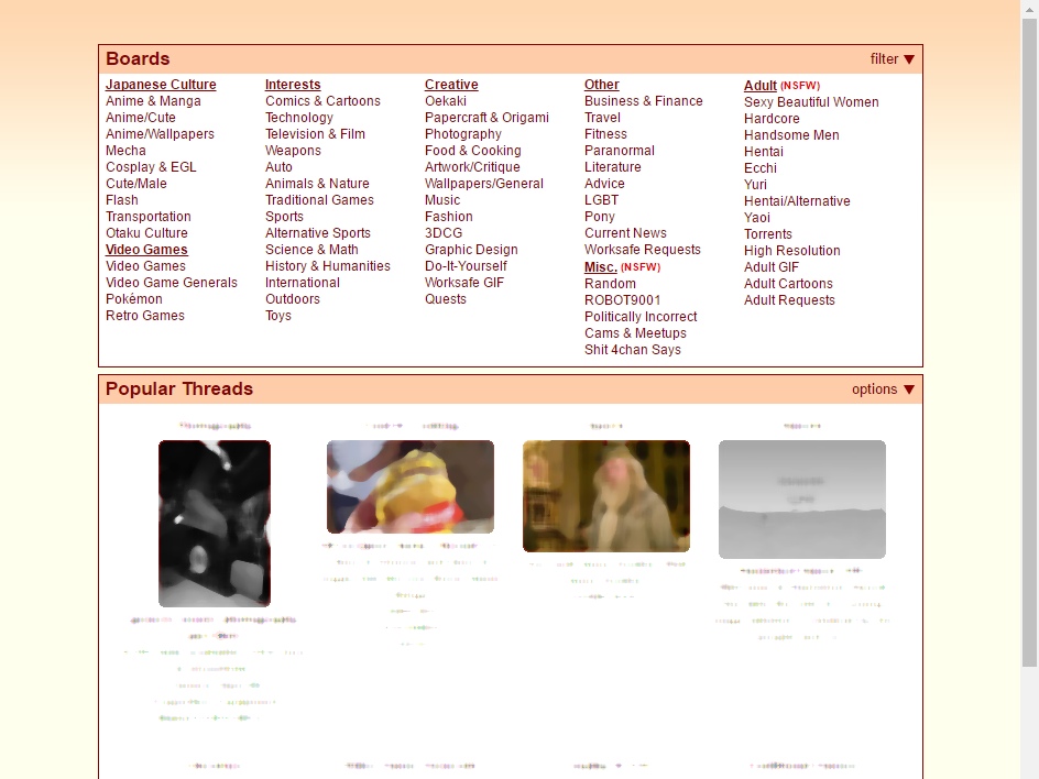 Better 4chan Homepage