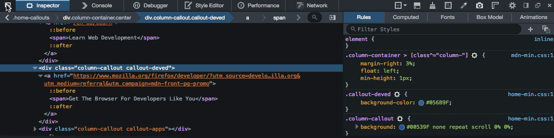 Firefox Developer Edition - Normal colors