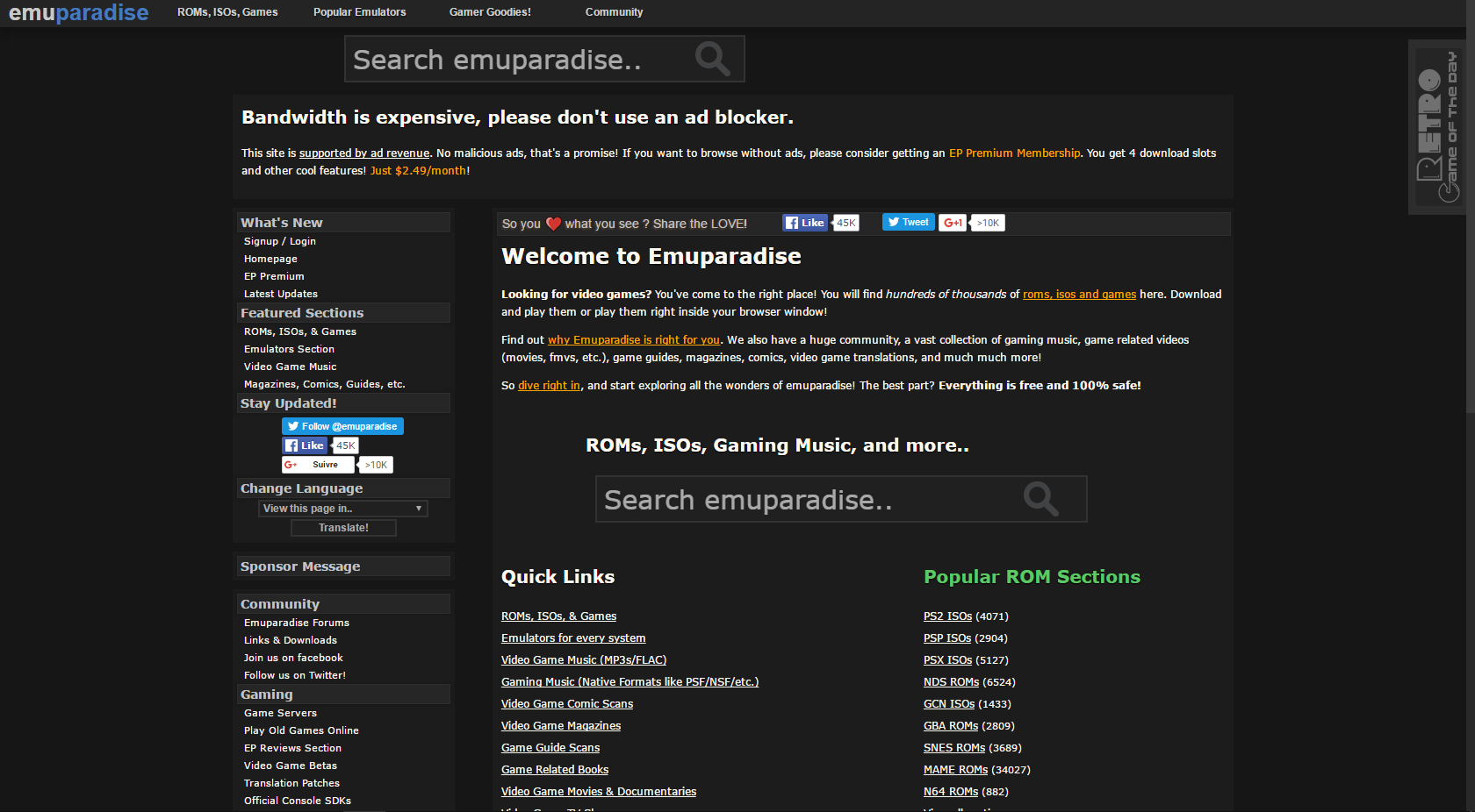 Emuparadise Dark