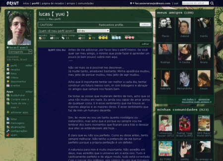 Kakashikut (green & blue orkut skin)