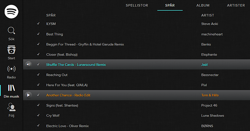 Spotify - spot on! (old version)