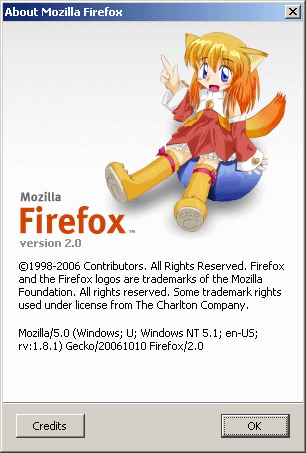 About Firefox: Firefox-ko Edition
