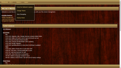 RedWood & Gold - Plex WebTools