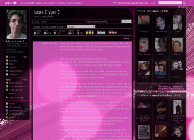 Pinkkut (pink & black orkut skin)