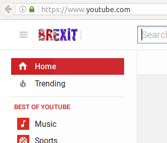 Youtube theme - Niskie Skladki - logo Brexit