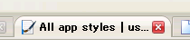4 Design of Tab　Only the selected tab