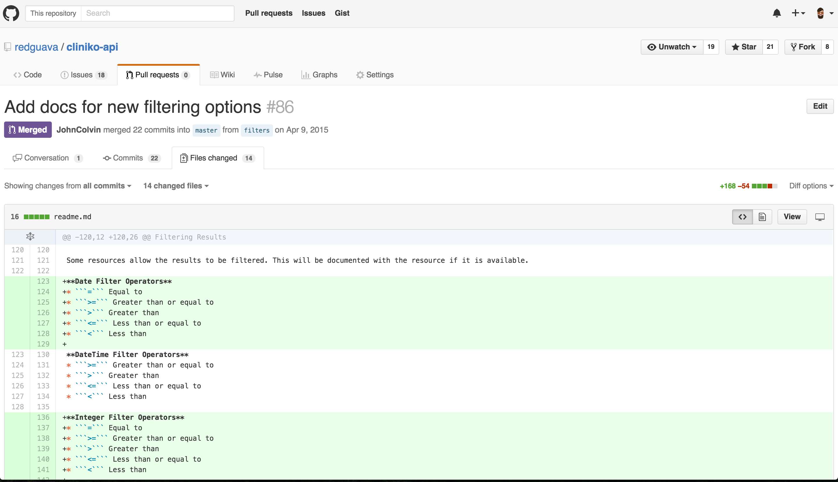 Github full width
