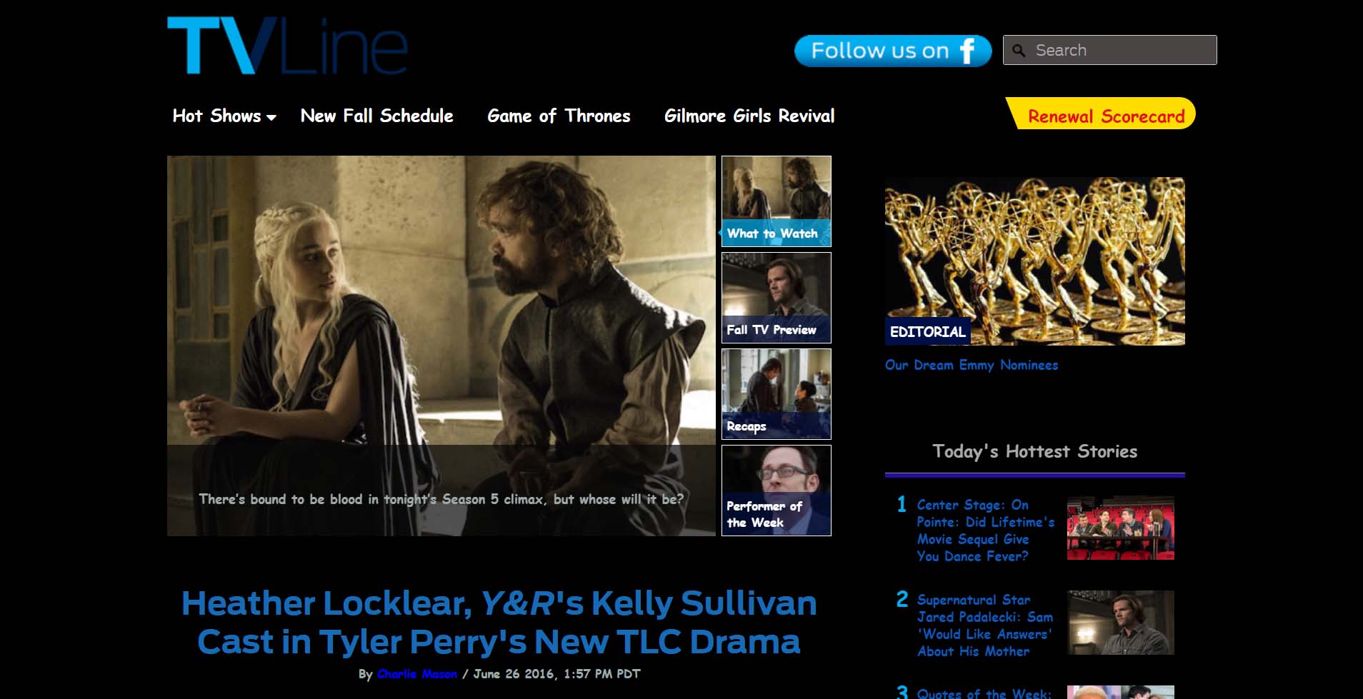 TV Line for dark rooms