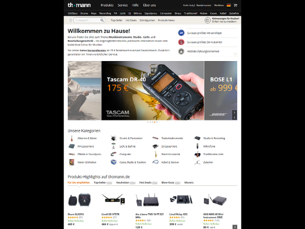 Thomann Centered/No Backgroundimage v1.1