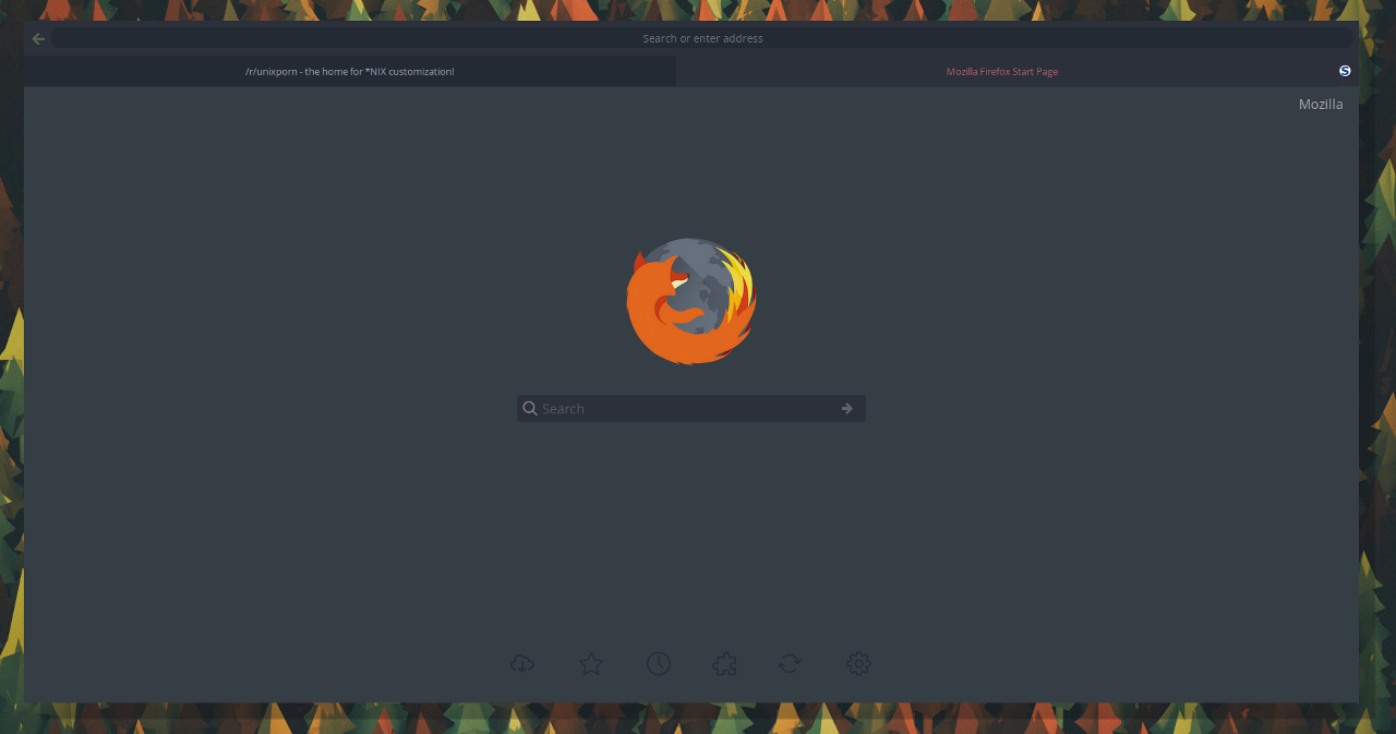Dark Flat Minimal Firefox [oh:boy]