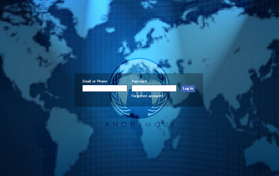 Facebook Login - Modern Anonymous