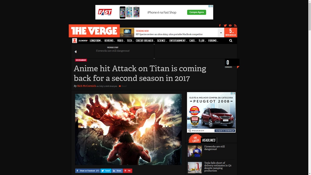 The Verge Dark Theme