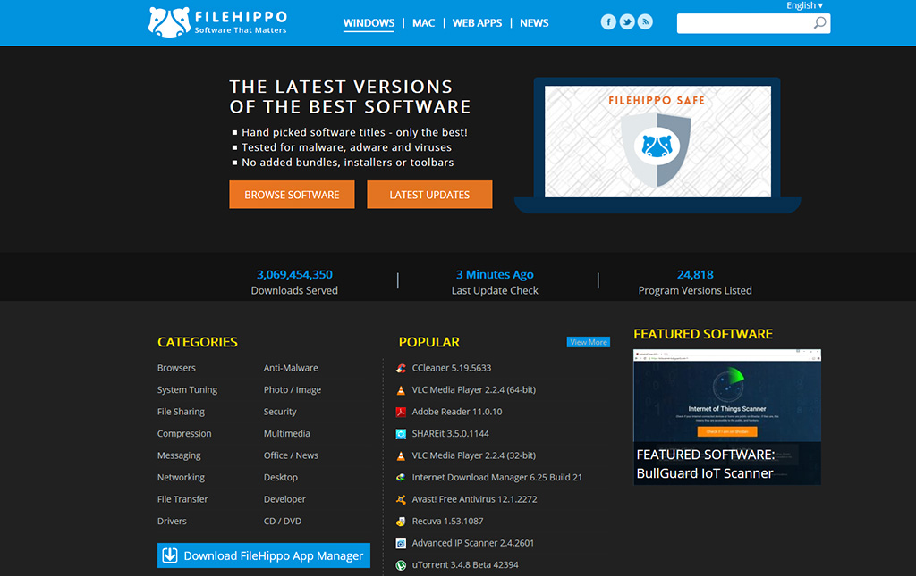 FileHippo - Dark Version