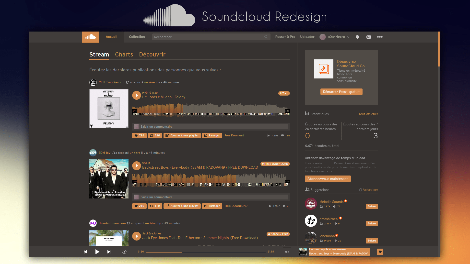 SoundCloud - Redesign