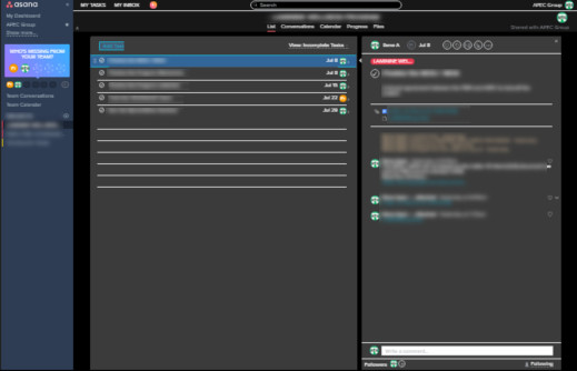 ASANA Darkened