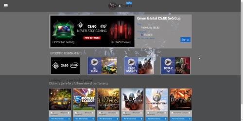 BeSports Dark Theme