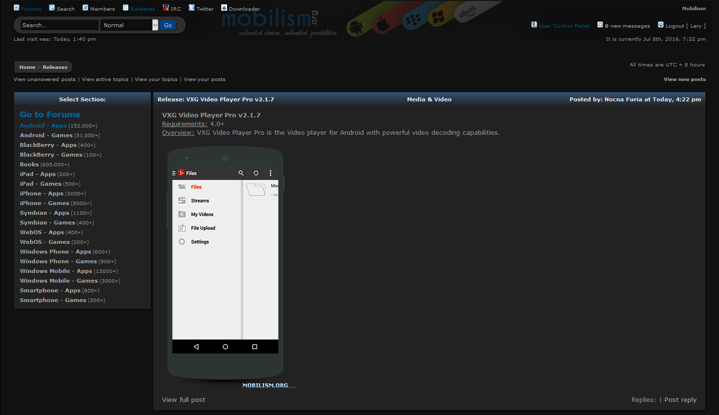 Mobilism DArk Classic