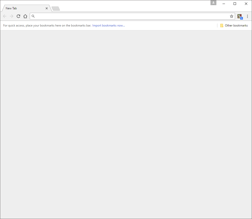 Chrome Blank New Tab