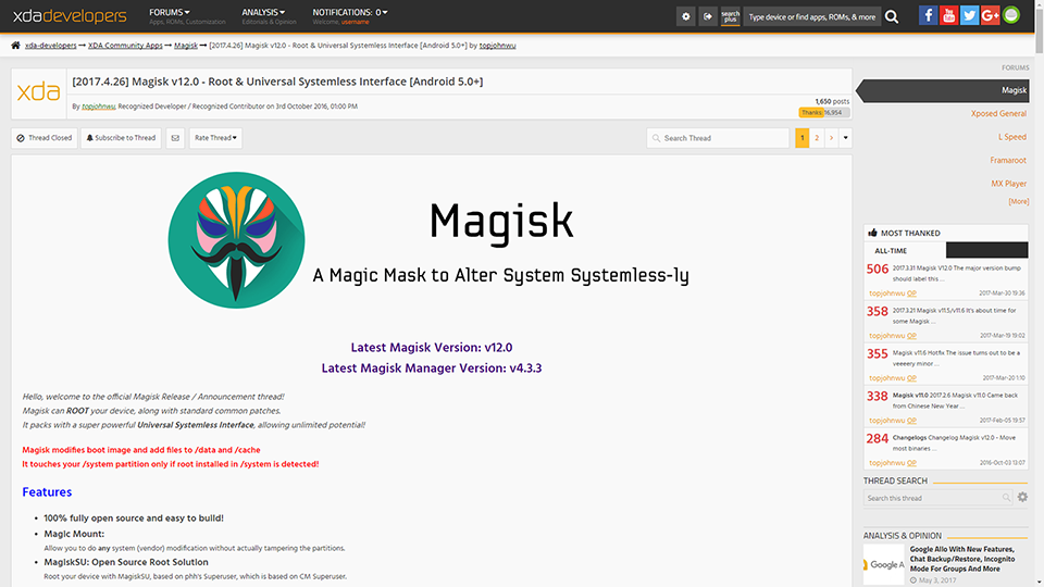 XDA Remove ADs and Ignored Posts