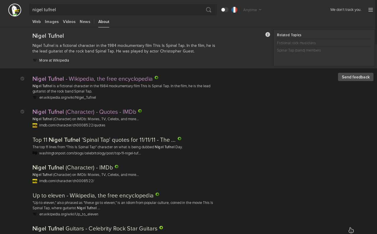 DuckDuckGo Zenburn