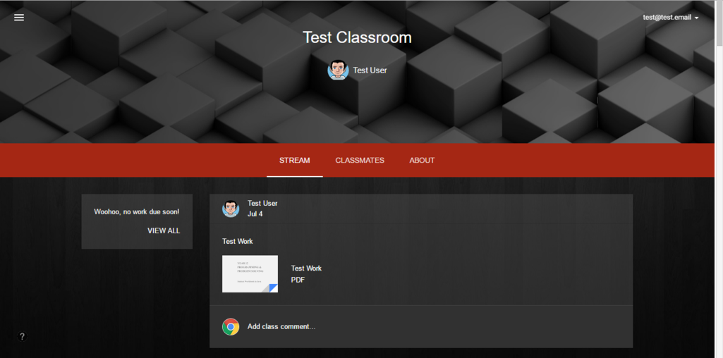 Dark Transparency -Customisable- Google Classroom