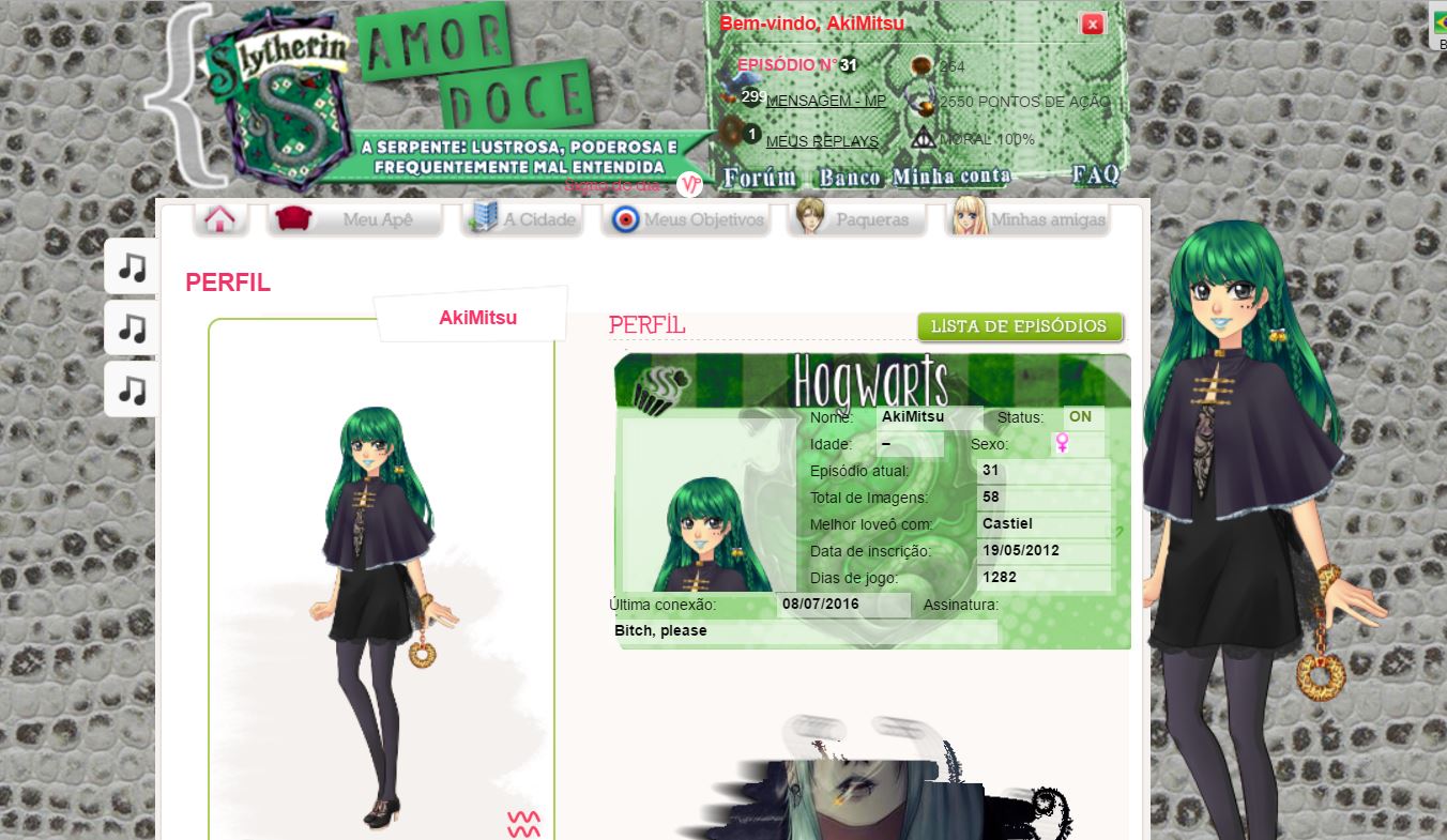 Tema Sonserina/Slytherin - Amor Doce 2#