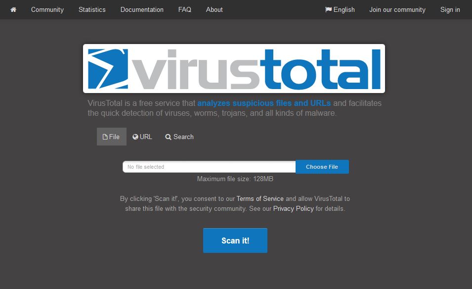 The Dark and Flat - VirusTotal