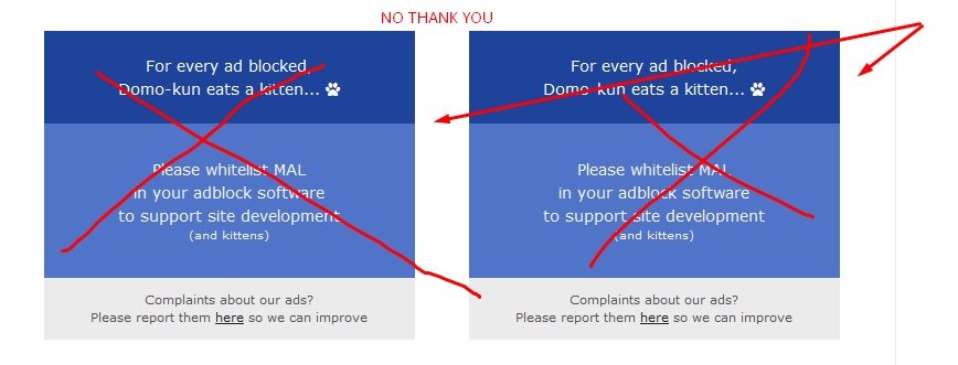 MAL (myanimelist) style: Senpai won't notice