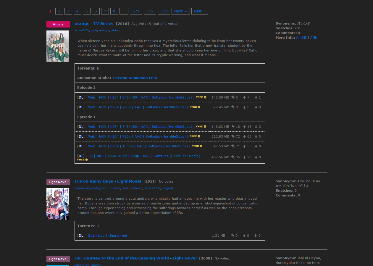 AnimeBytes TentacleTastic Dark