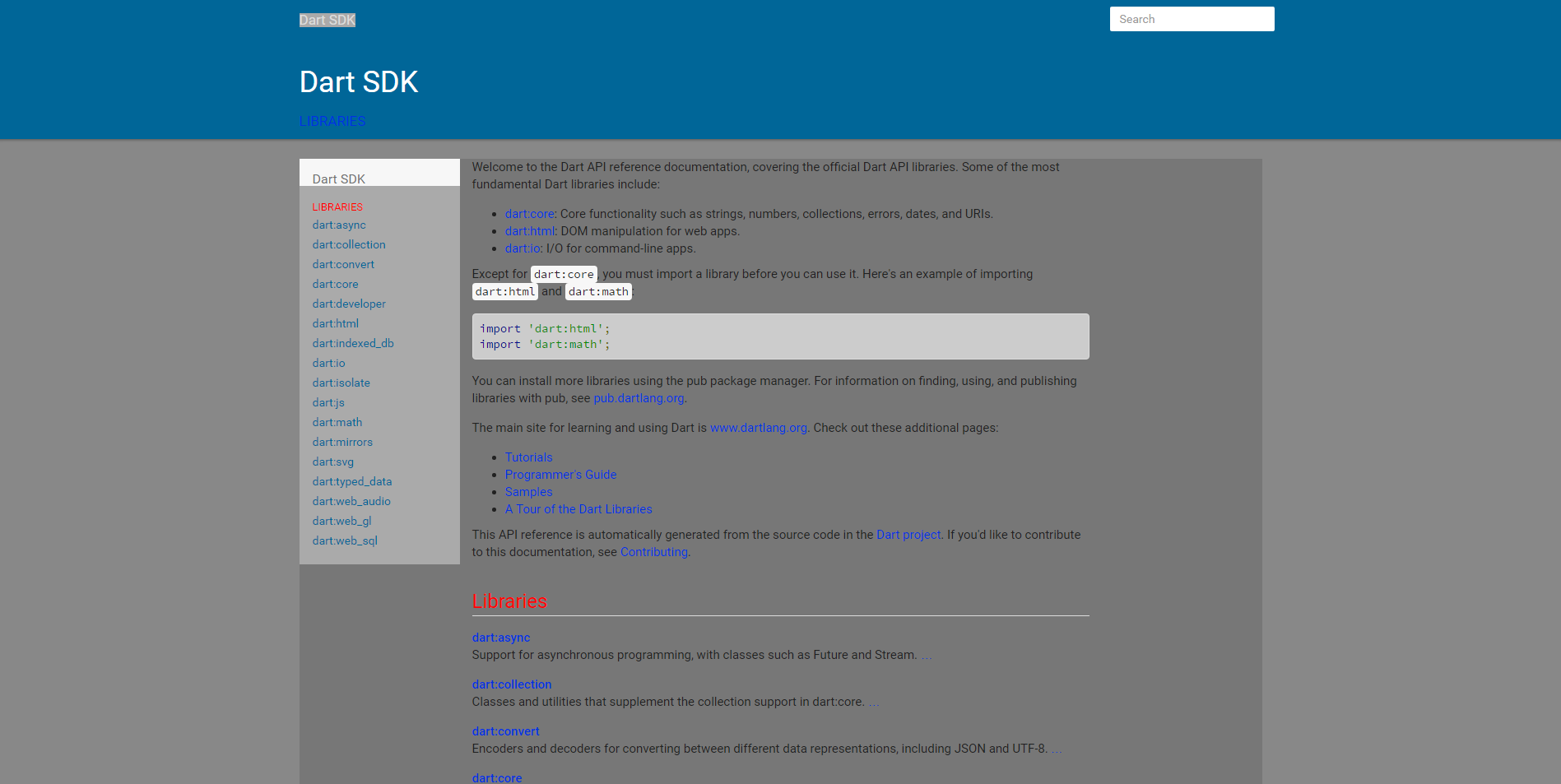 Dart Dark API