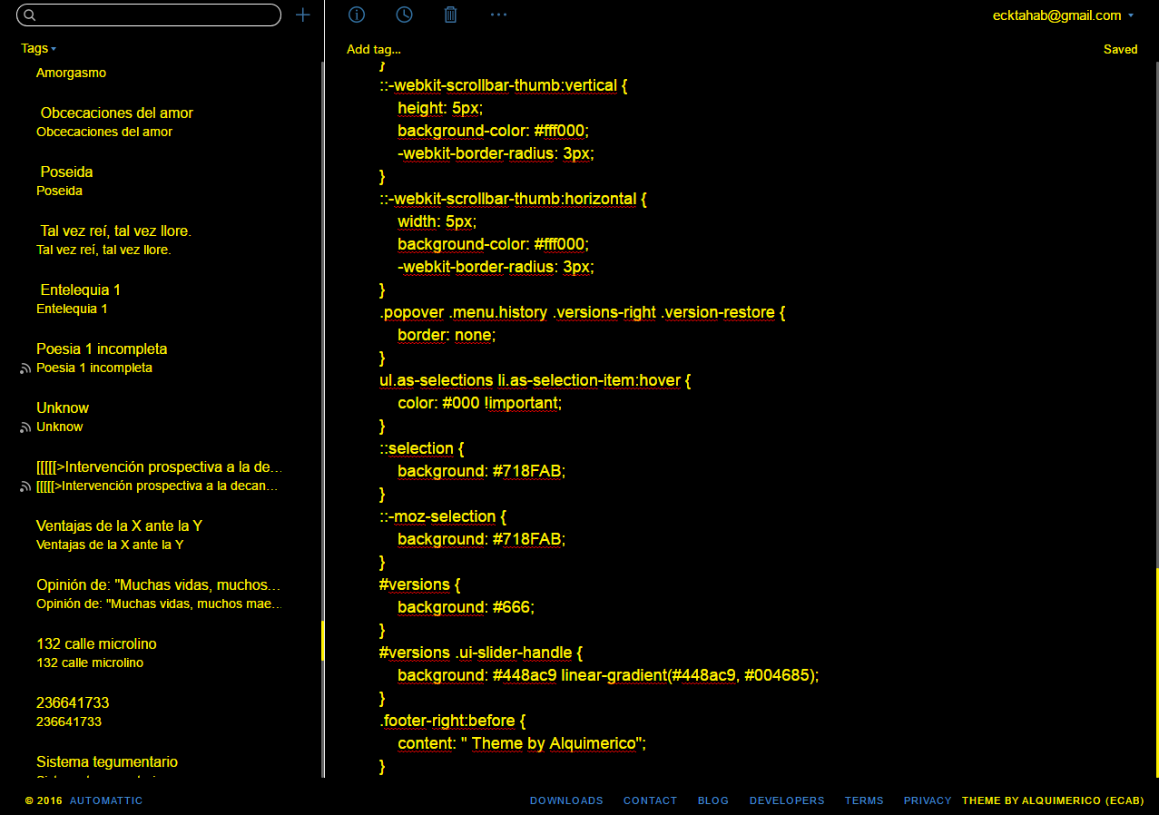 Simplenote Black/Yellow