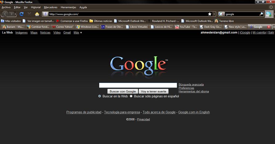 Dark Gray Google  (www.google.com)