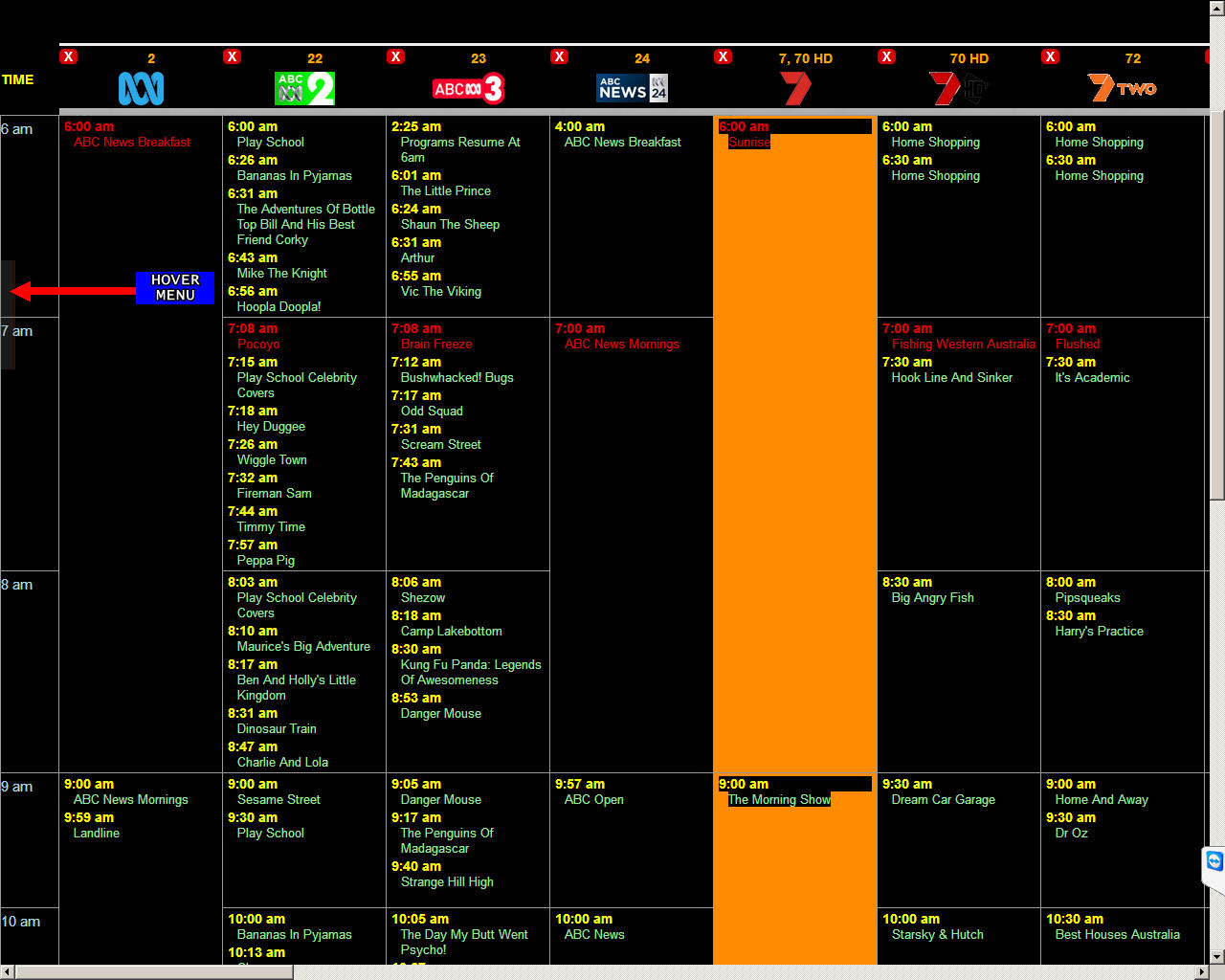 ourguide.com.au - night colors+hover