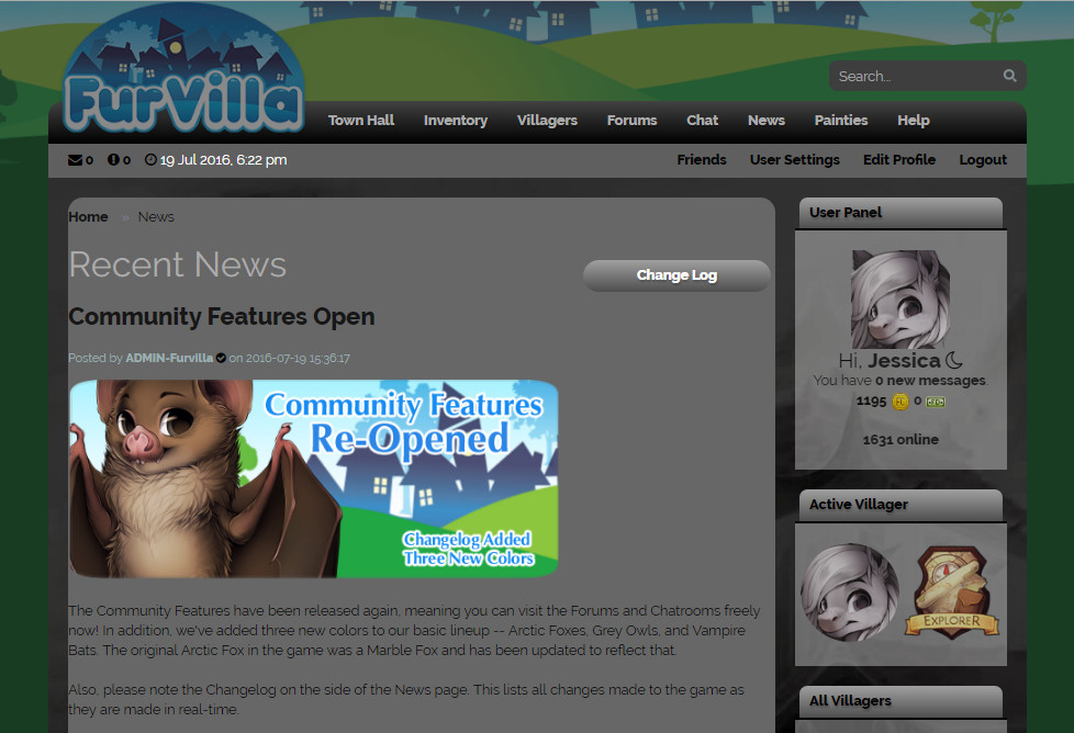 Furvilla Night Mode