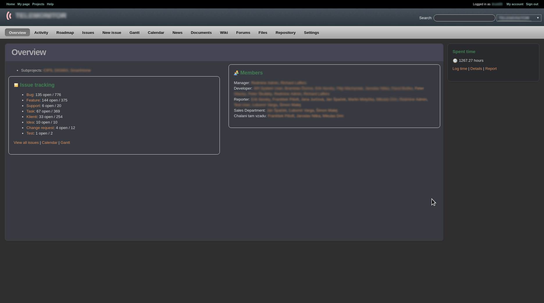 Redmine Dark