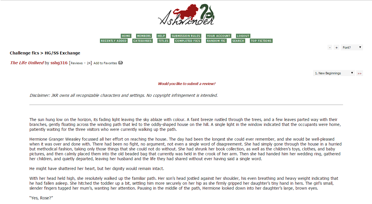 Clean Green for Ashwinder Story Pages
