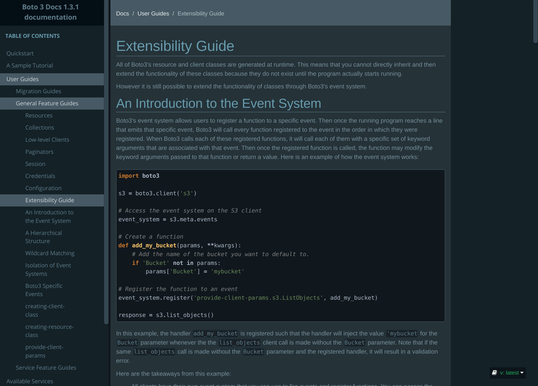 zDark - Blue Grey - Boto3 Docs
