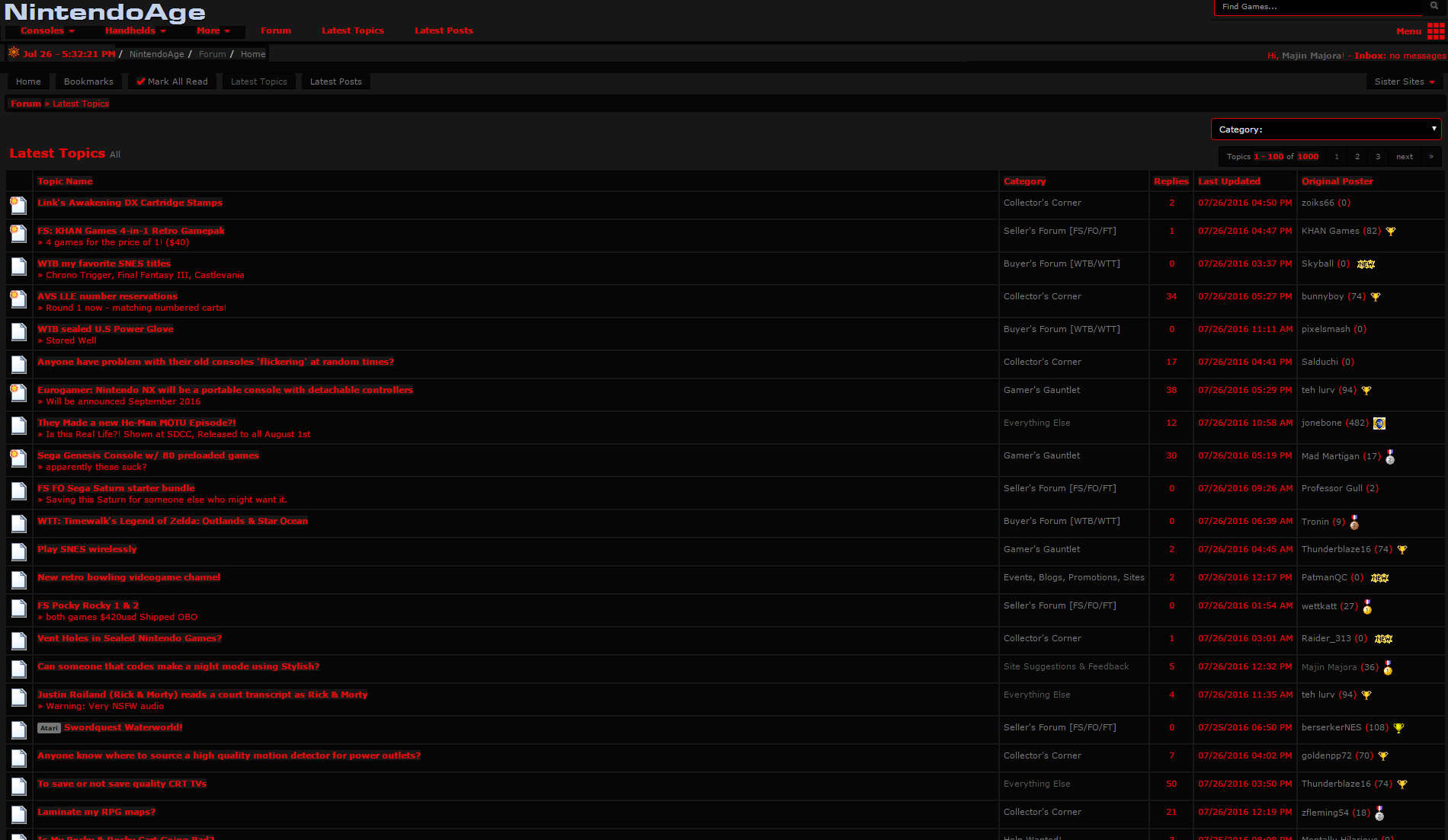Nintendo Age Night Mode