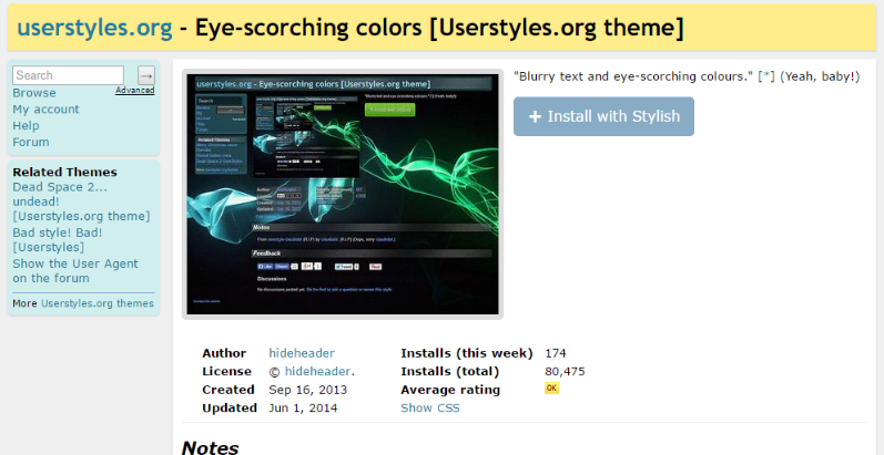 userstyles.org Theme